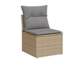 Beige Woven Resin Wicker Outdoor Furniture Set - dlz1766571358776