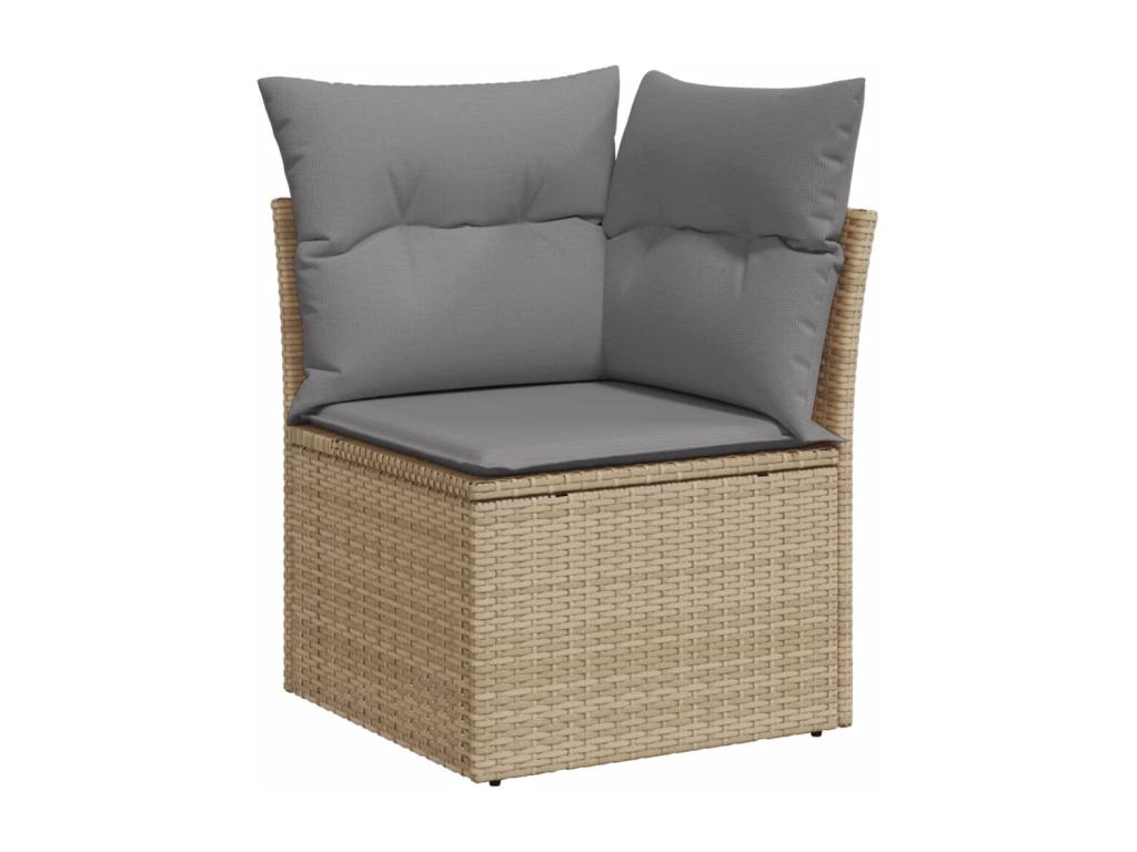 Beige Woven Resin Wicker Outdoor Furniture Set - dlz1766571242292