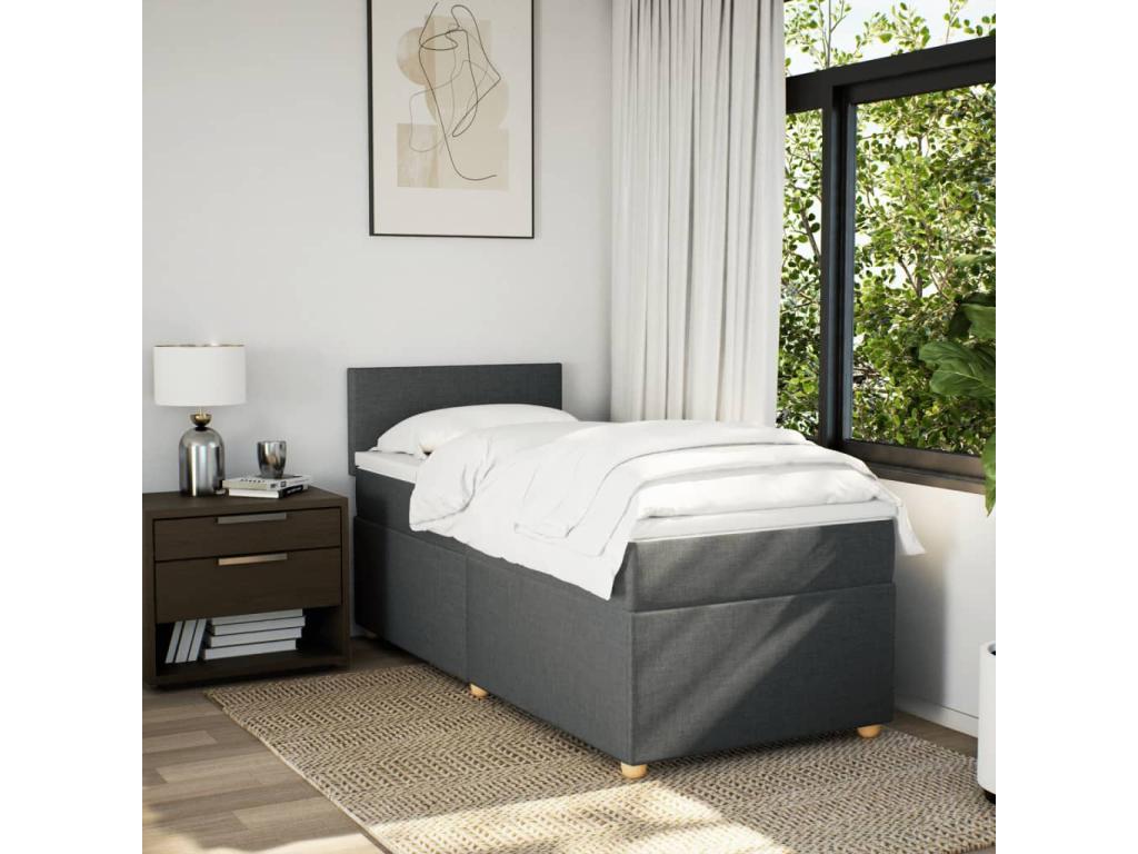 Gray Fabric Mattress, 90 x 190 cm