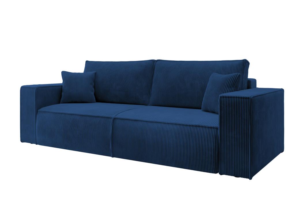 Blue Sofa Bed, 257 x 102 cm