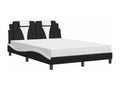 Black Faux Leather Mattress, 140 x 200 cm