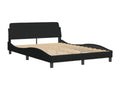 Black Fabric Bed Frame, 120 x 200 cm
