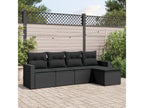 Black Woven Resin Wicker Outdoor Furniture Set - dlz1766571911045