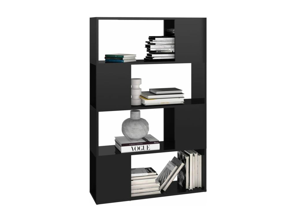 Black Bookcase, 80 x 24 x 124.5 cm