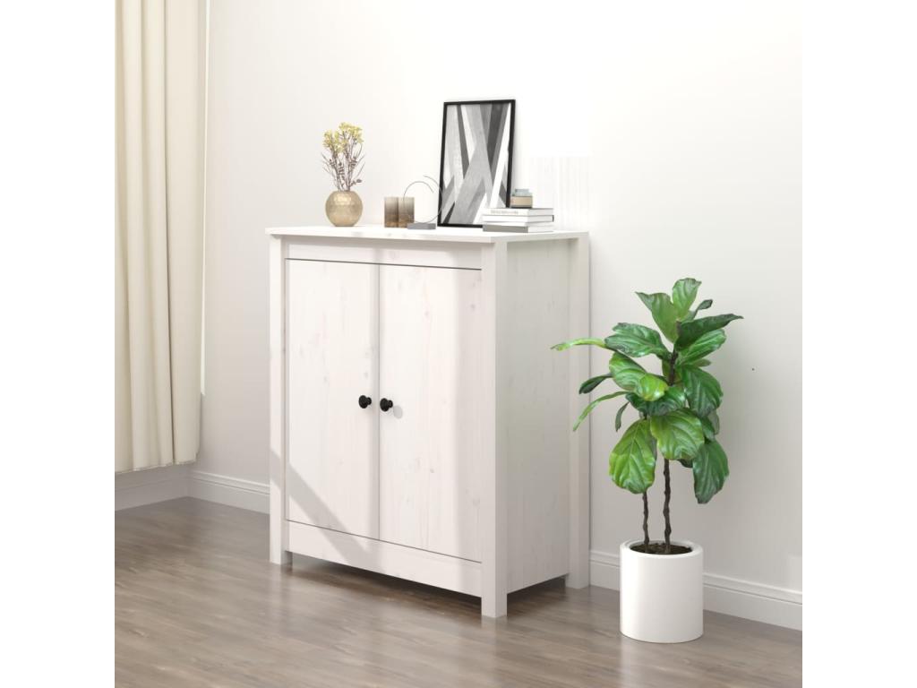 White Pine Wood Sideboard, 70 x 35 x 80 cm