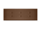 Brown Faux Leather Bed, 145 x 50 cm