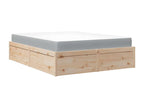 Brown Solid Wood Mattress, 140 x 190 cm