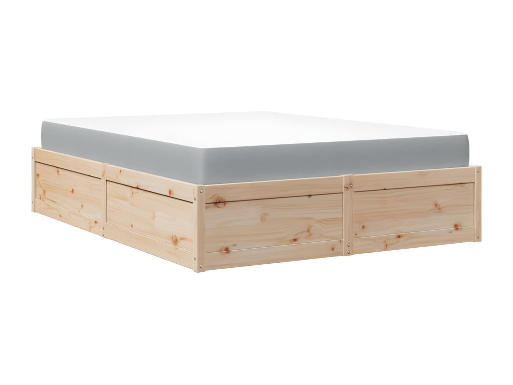 Brown Solid Wood Mattress, 140 x 190 cm