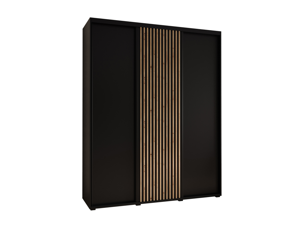 Black Wardrobe, 190 x 60 x 235.2 cm