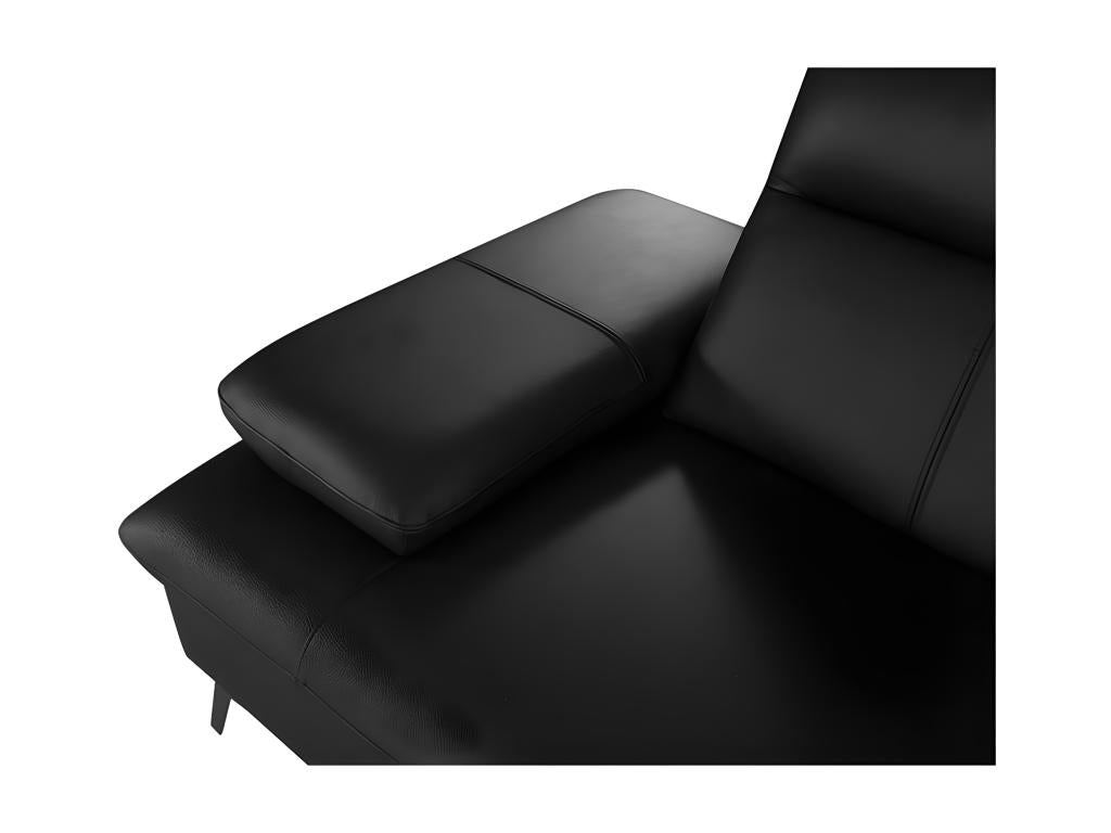 Black Leather Accent Chair