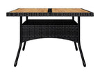 Black Woven Resin Wicker Home Furniture