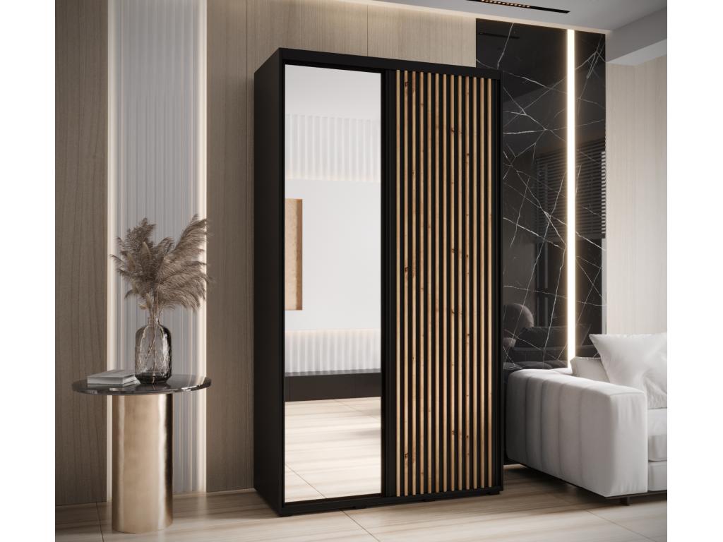Black Wardrobe, 140 x 60 x 205.2 cm