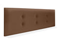 Brown Faux Leather Bed, 145 x 50 cm