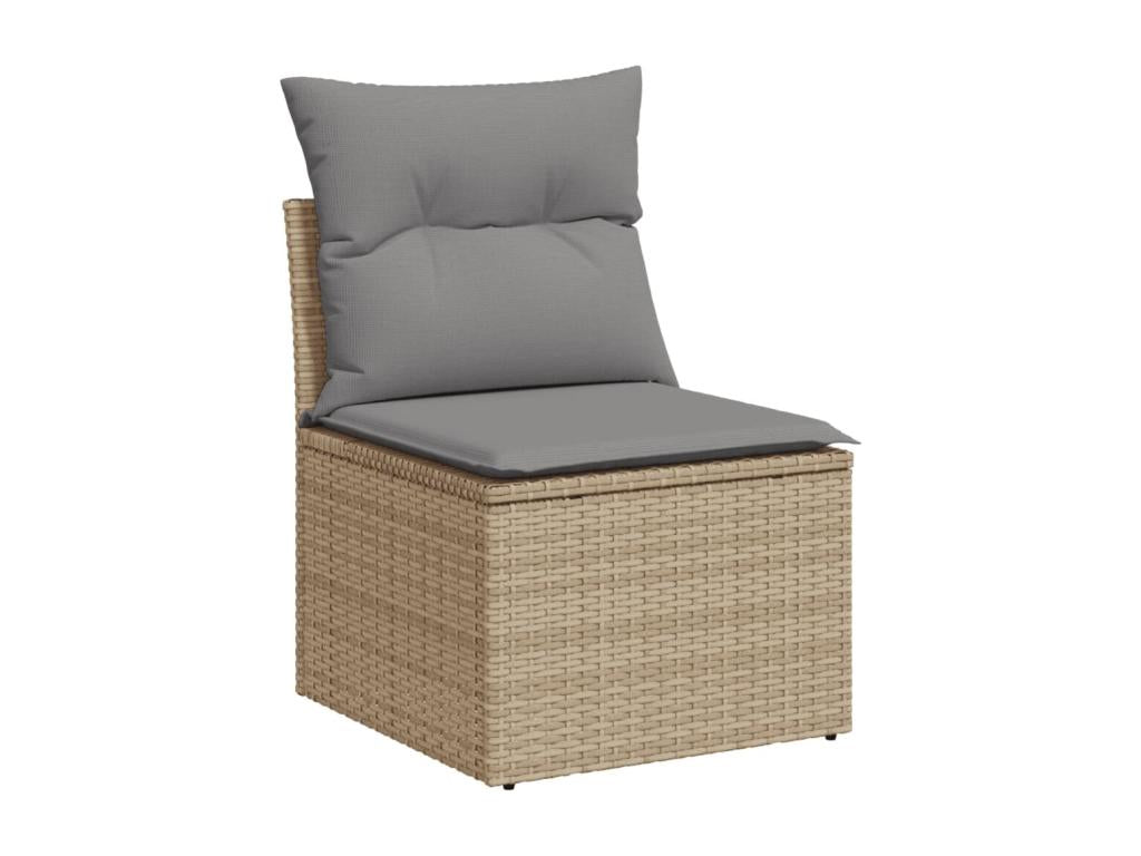 Beige Woven Resin Wicker Outdoor Furniture Set - dlz1766571156781