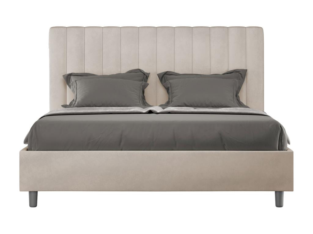 Beige Bed, 140 x 190 cm