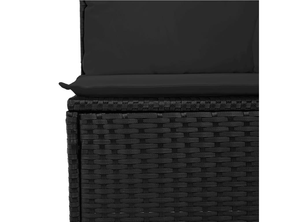 Black Woven Resin Wicker Outdoor Furniture Set - dlz1766571337509