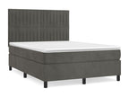 Gray Velvet Mattress, 140 x 200 cm