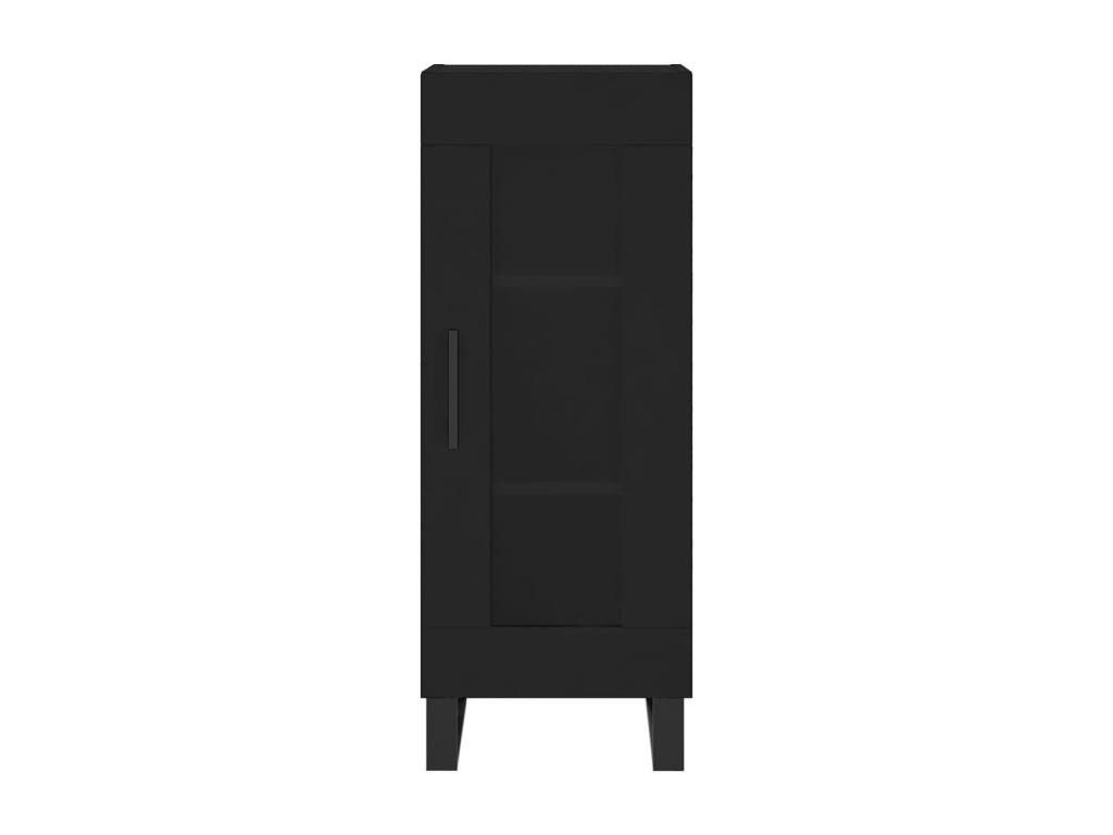 Black Engineered Wood Sideboard, 34.5 x 34 x 90 cm